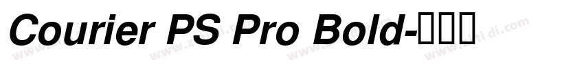 Courier PS Pro Bold字体转换